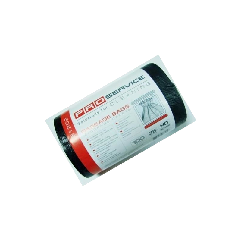 Пакети для сміття PRO SERVICE, 35 л., 100 шт., 6,5 мкм.